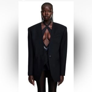 Mugler X H&M wool blazer size M